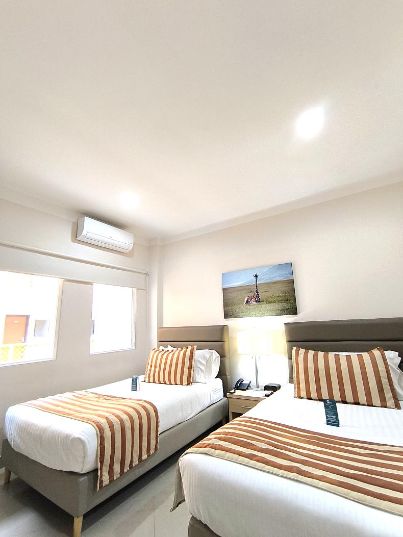 Habitación VIP con dos camas del Hotel Neiva Plaza